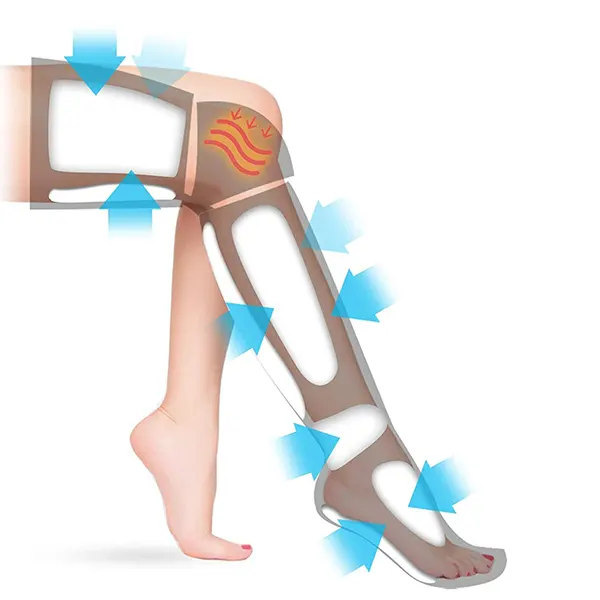 appareil de massage jambes principe fonctionnement coussi d'air pression d'air